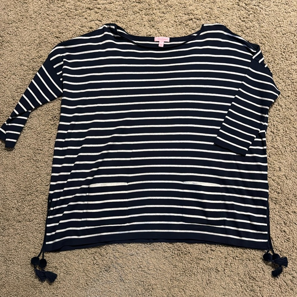 EUC Lilly Pulitzer Elba oversized tunic sweater sz L
